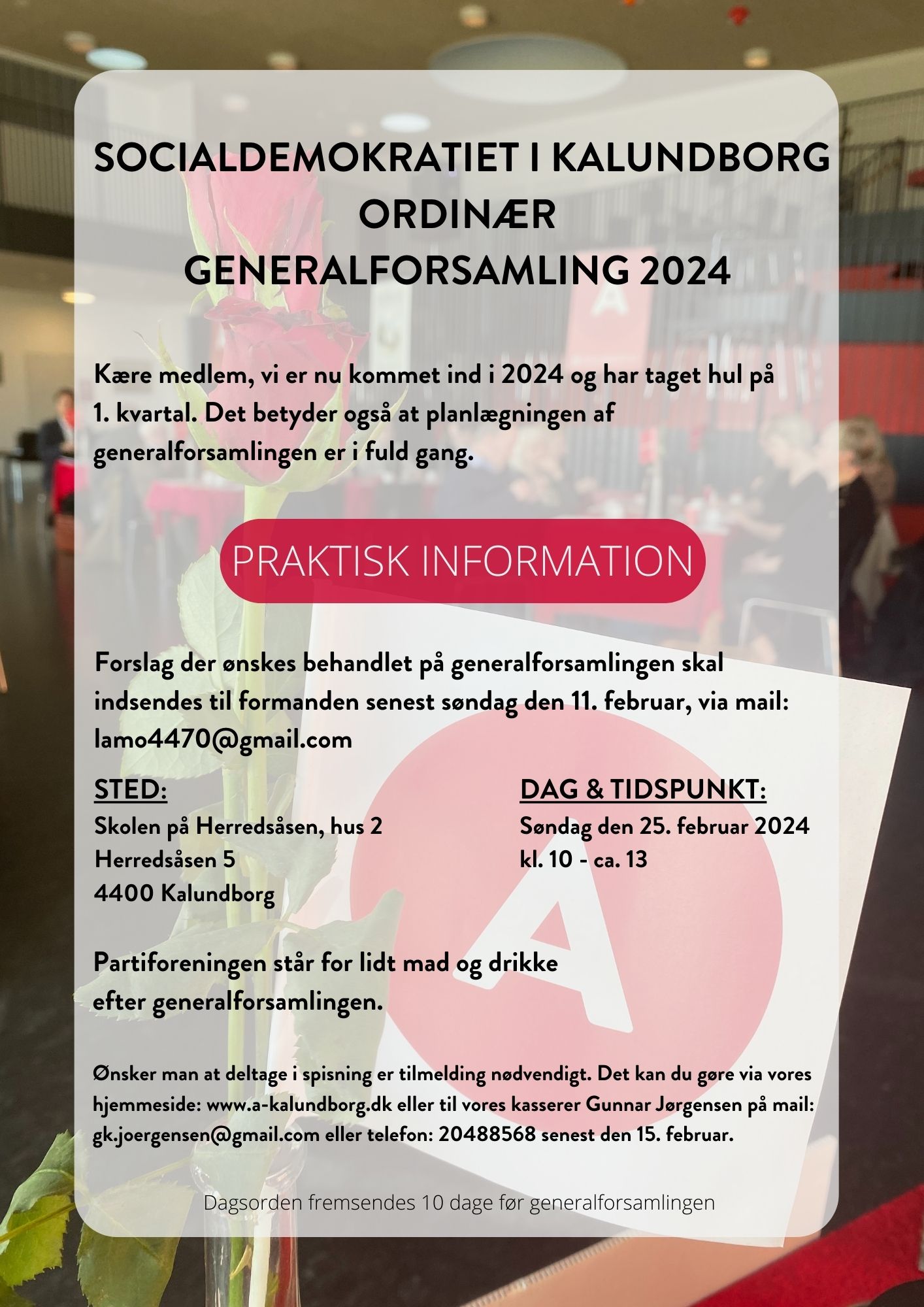 Generalforsamling 2024 • Socialdemokratiet I Kalundborg