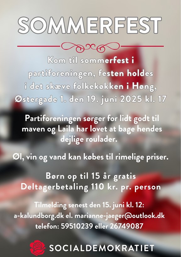 SOMMERFEST I PARTIFORENINGEN 2025